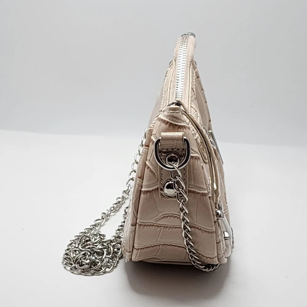 Small Crocodile Embossed Y2K Crossbody Bag